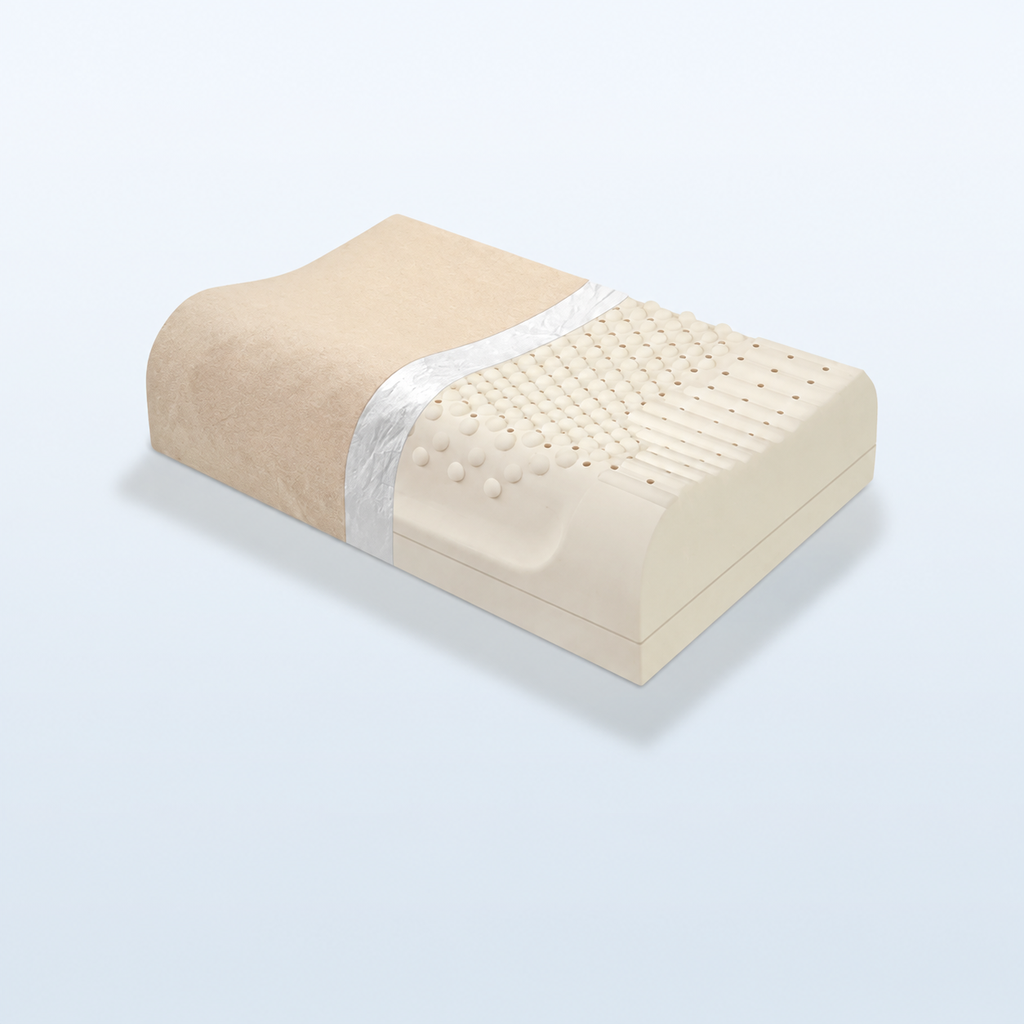 Natural Latex High-Loft Pillow for Sleep Comfort, XL/XXL/XXXL/XXXXL, Basic/Comfortable/Upgraded/Latex Bread