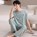 Cooling Men's Ice-Silk Lounge Set for Home and Sleep, Multiple Colors, Multiple Sizes