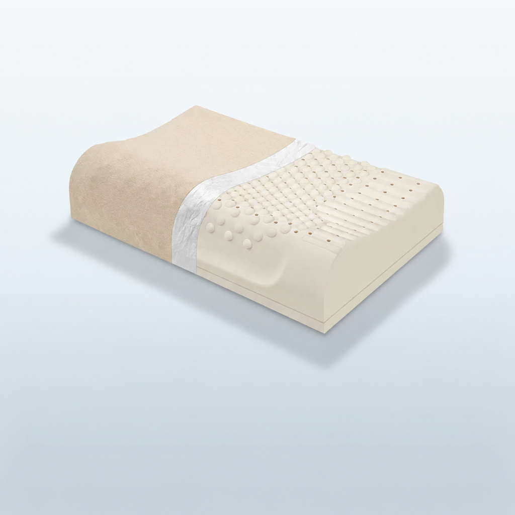Natural Latex High-Loft Pillow for Sleep Comfort, XL/XXL/XXXL/XXXXL, Basic/Comfortable/Upgraded/Latex Bread