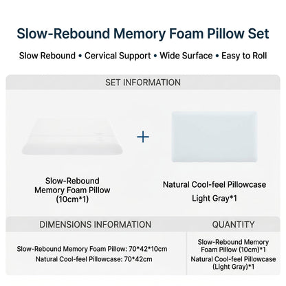 Memory Foam Cervical Support Pillow