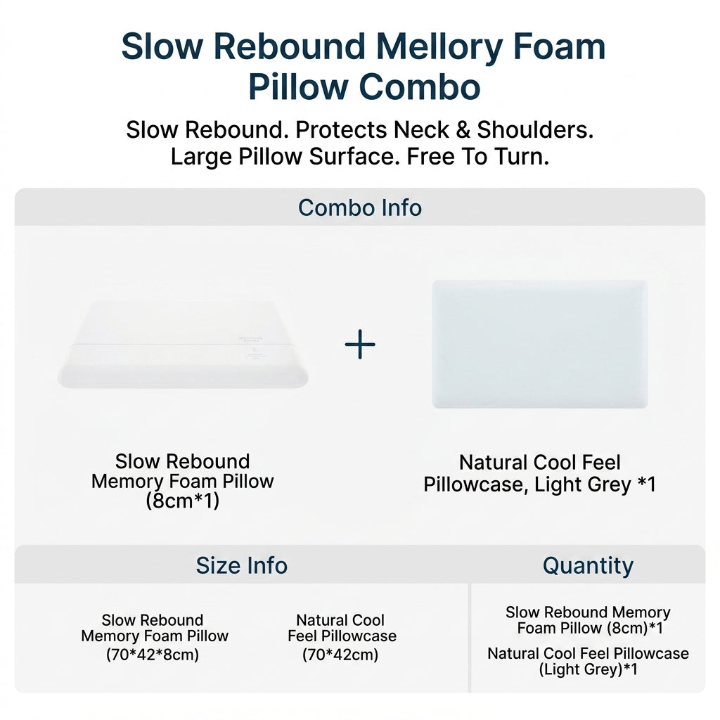 Memory Foam Cervical Support Pillow