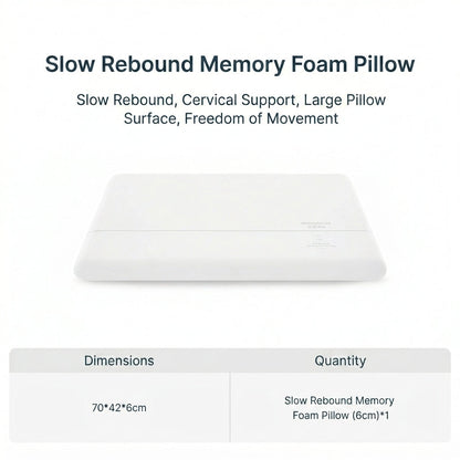 Memory Foam Cervical Support Pillow