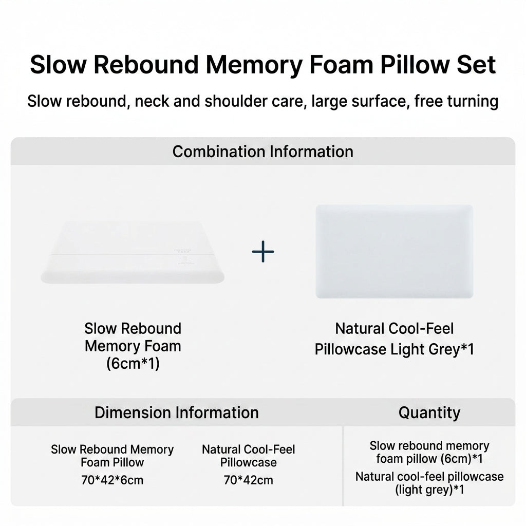 Memory Foam Cervical Support Pillow