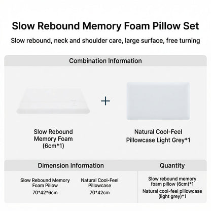 Memory Foam Cervical Support Pillow