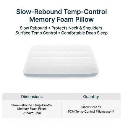 Temperature Control Memory Foam Pillow