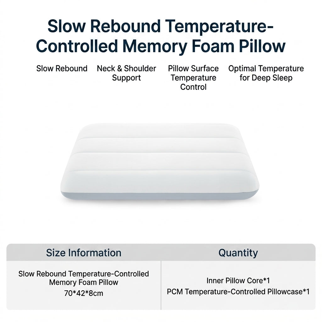 Temperature Control Memory Foam Pillow