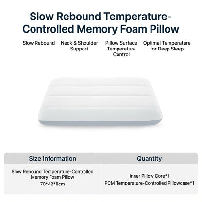 Temperature Control Memory Foam Pillow