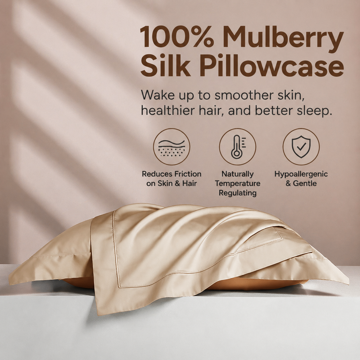 Cotton Sateen Pillowcase
