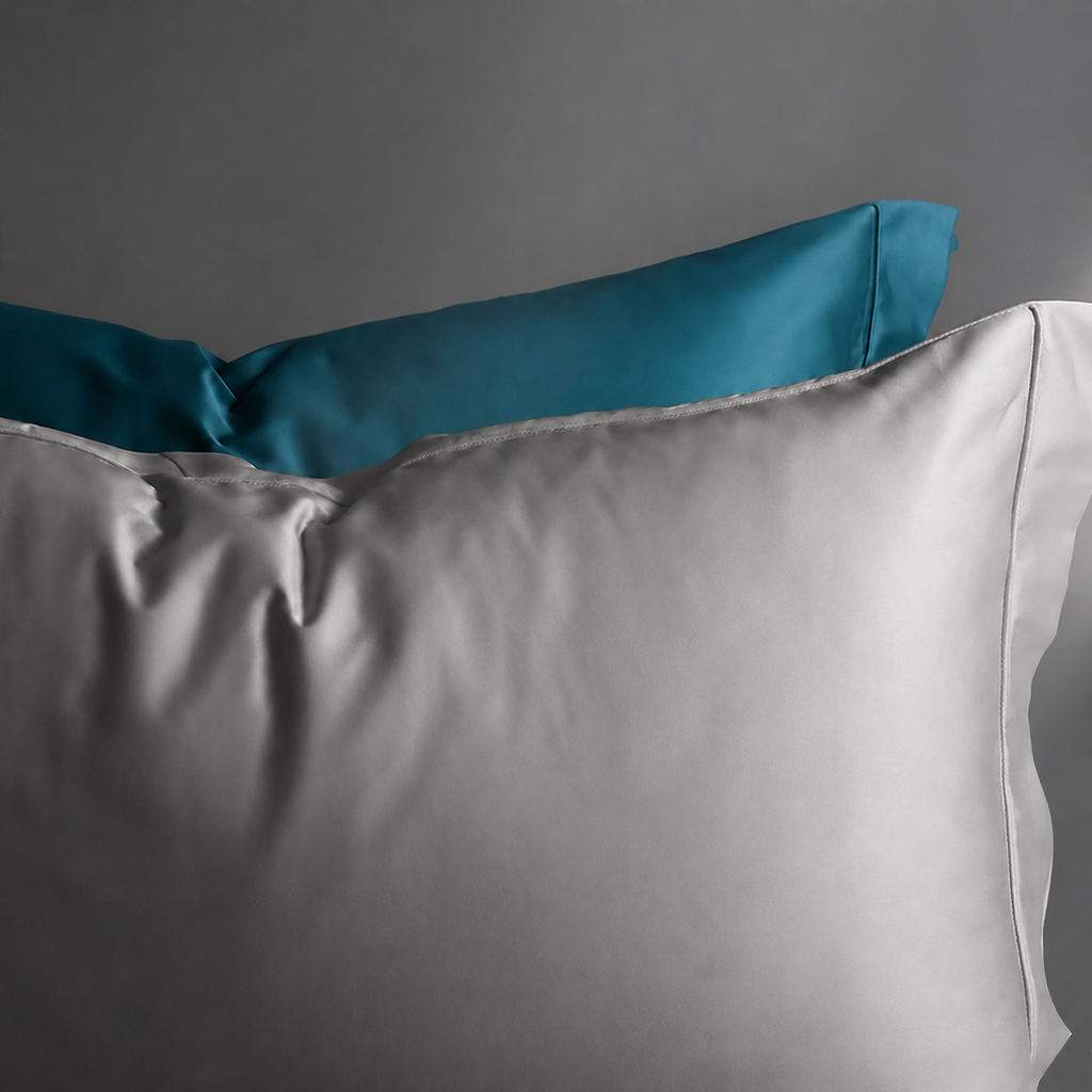 Silky-Smooth 100s Cotton Sateen Pillowcase by for Serene, Color‑Rich Sleep, Multiple Colors, Queen 18.9“x29.1“/King 20“x35.8“