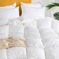 Silk 95% Polish Goose Down Duvet with Cotton Shell for Bedding Comfort, Multiple Options