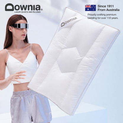 Zoned Low-Profile Goose Down Pillow