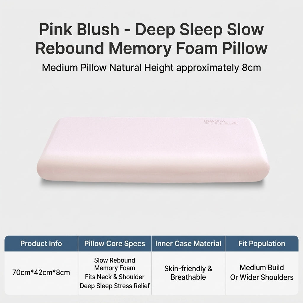 Blush Cloud Memory Foam Pillow