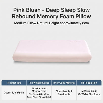 Blush Cloud Memory Foam Pillow