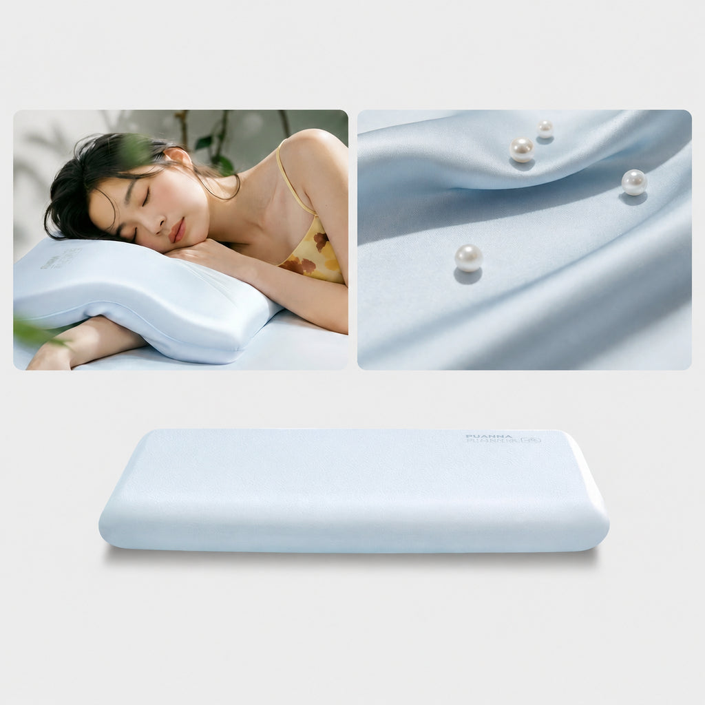 Silk Blush Cloud Memory Foam Cervical Pillow for Neck Support, Multiple Types