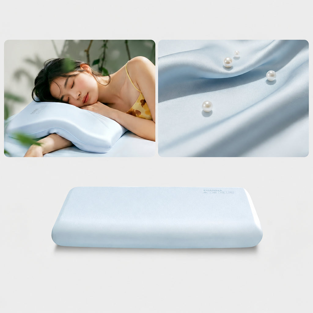 Silk Blush Cloud Memory Foam Cervical Pillow for Neck Support, Multiple Types