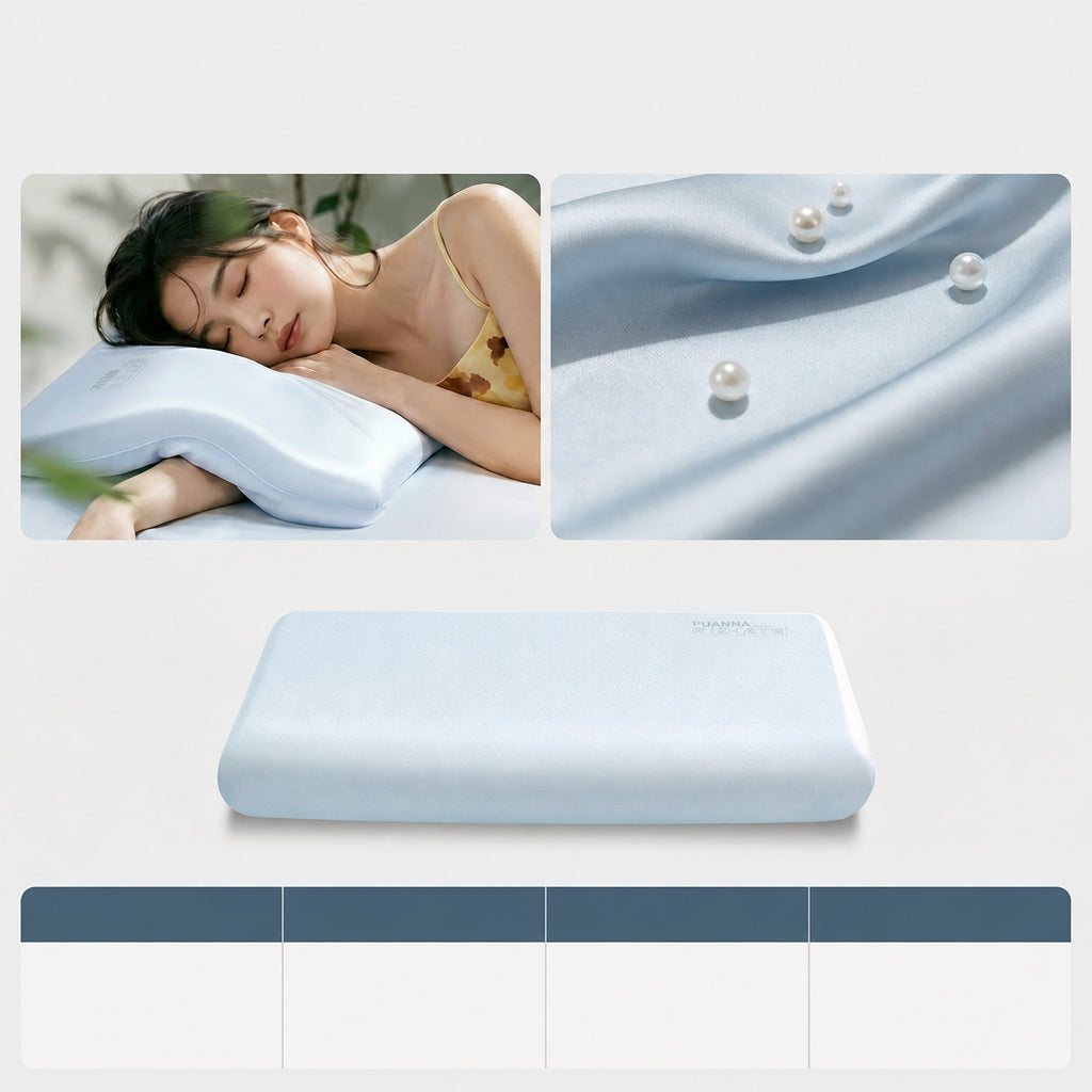 Silk Blush Cloud Memory Foam Cervical Pillow for Neck Support, Multiple Types