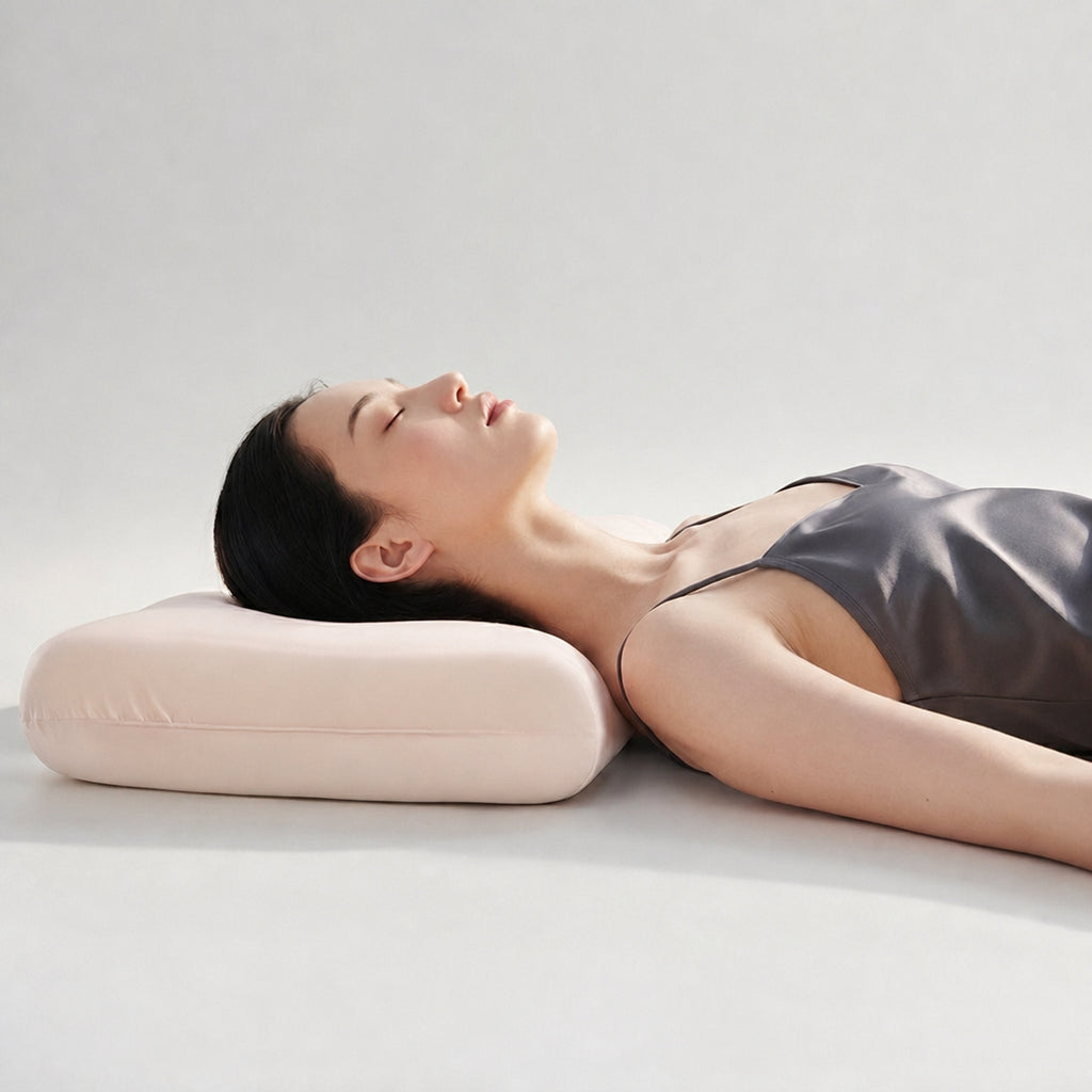 Silk Blush Cloud Memory Foam Cervical Pillow for Neck Support, Multiple Types