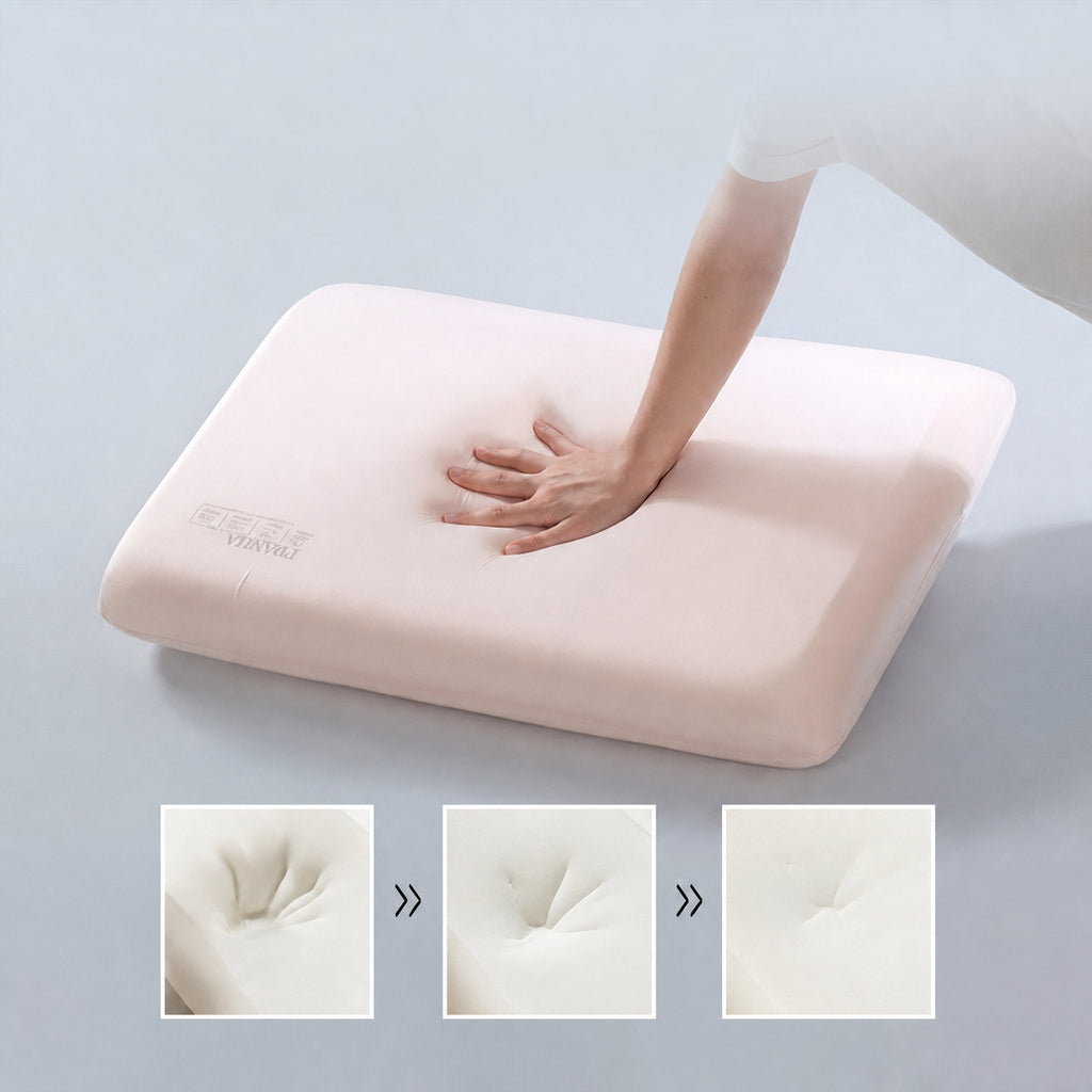 Silk Blush Cloud Memory Foam Cervical Pillow for Neck Support, Multiple Types