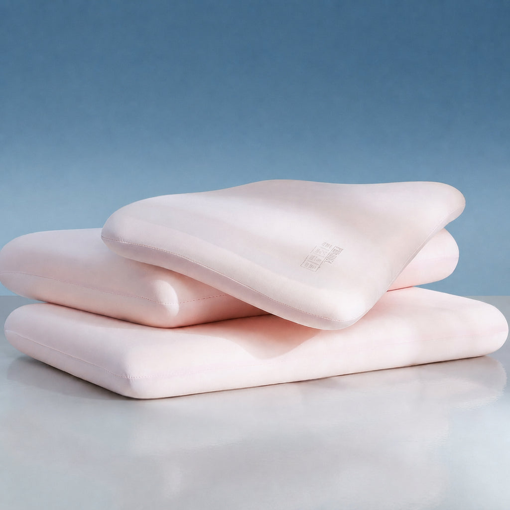 Silk Blush Cloud Memory Foam Cervical Pillow for Neck Support, Multiple Types