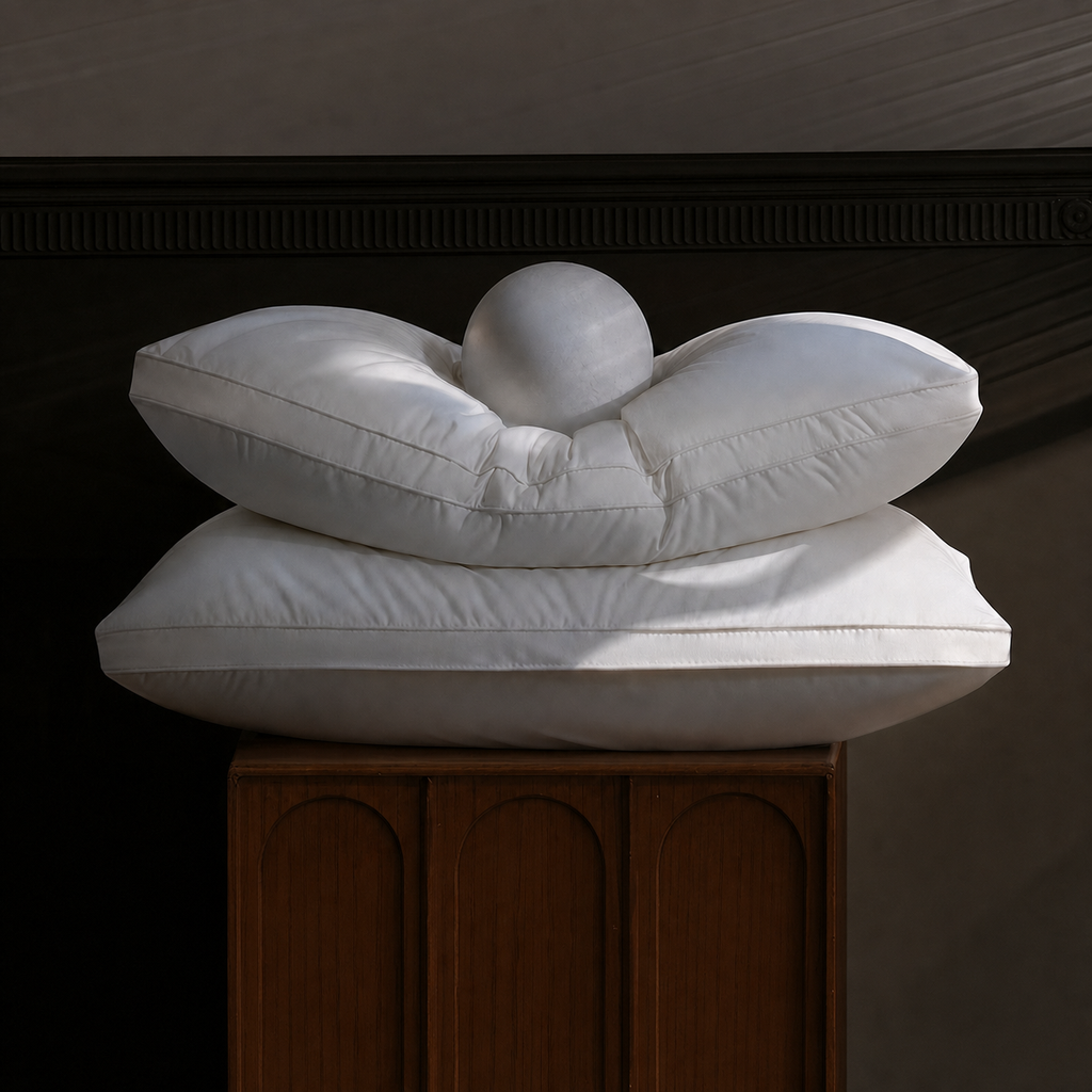 Cloud-Soft Hotel Cervical Pillow with Antibacterial Cotton and Adjustable Loft for Side Sleeping, Low/Medium/High