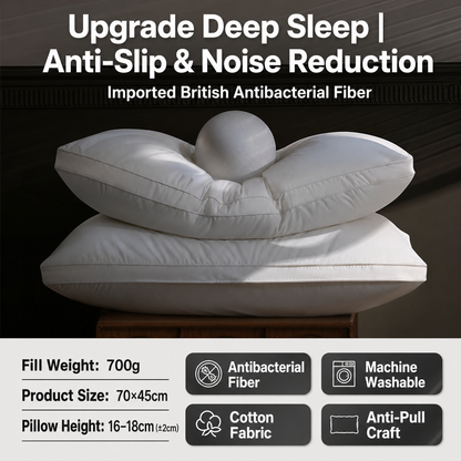 Cloud-Soft Antibacterial Hotel Pillow
