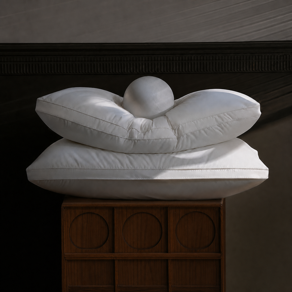 Cloud-Soft Hotel Cervical Pillow with Antibacterial Cotton and Adjustable Loft for Side Sleeping, Low/Medium/High