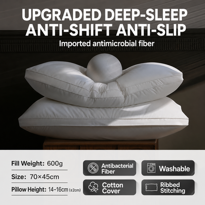 Cloud-Soft Antibacterial Hotel Pillow
