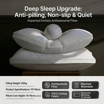 Cloud-Soft Antibacterial Hotel Pillow