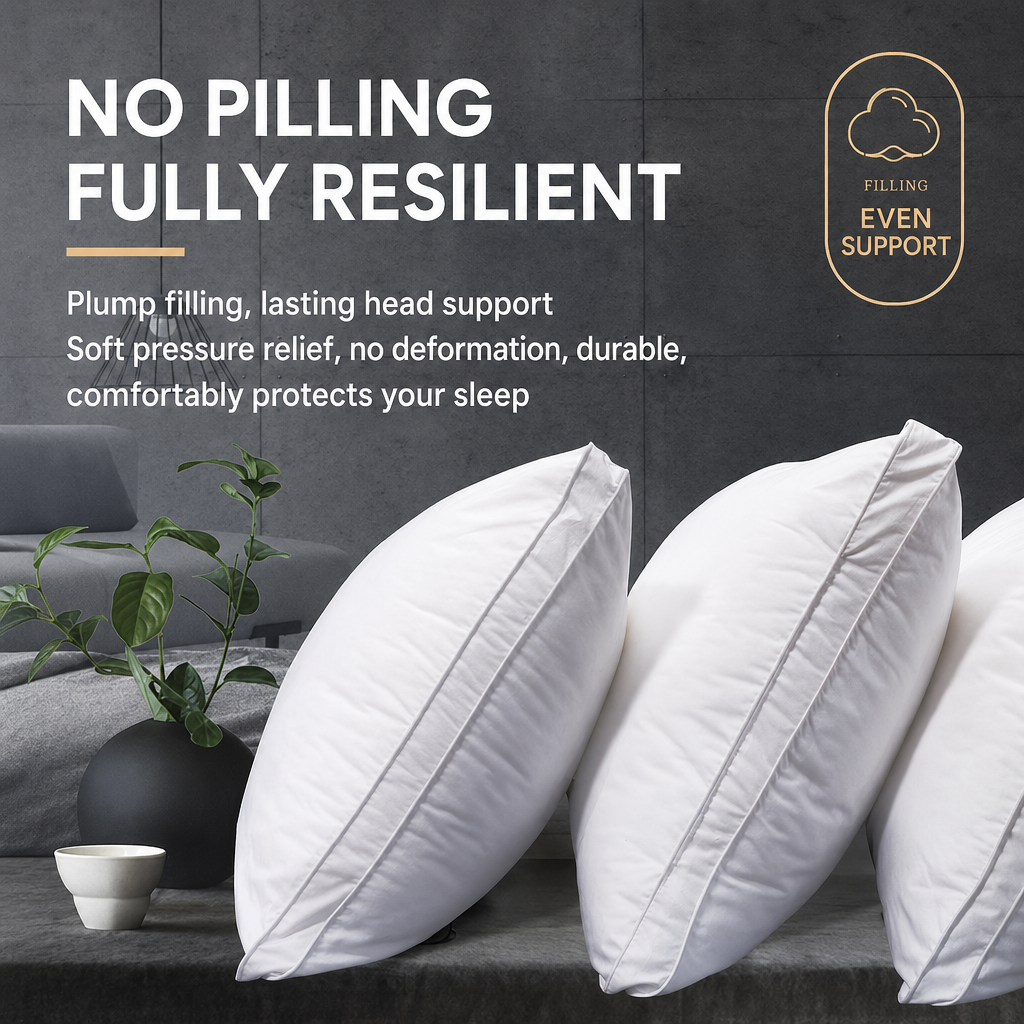 Cloud-Soft Antibacterial Hotel Pillow