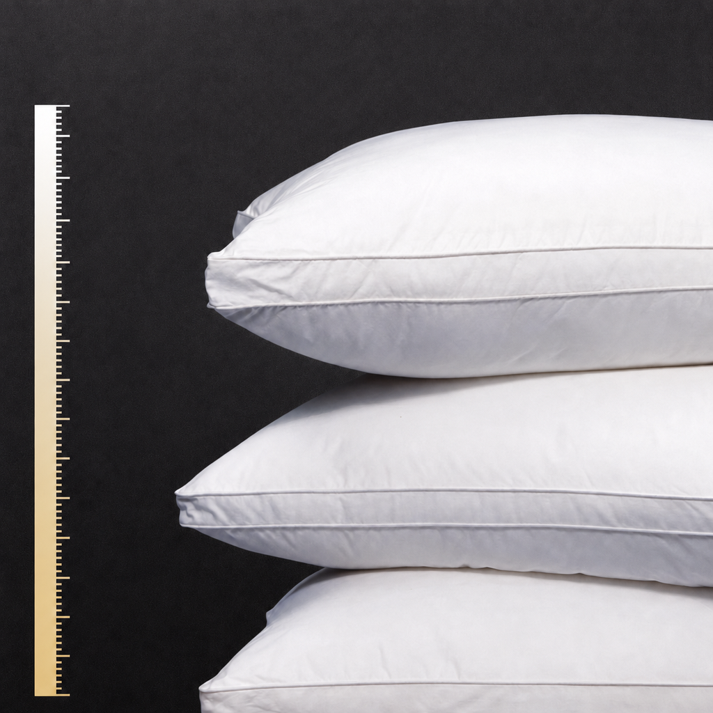 Cloud-Soft Hotel Cervical Pillow with Antibacterial Cotton and Adjustable Loft for Side Sleeping, Low/Medium/High