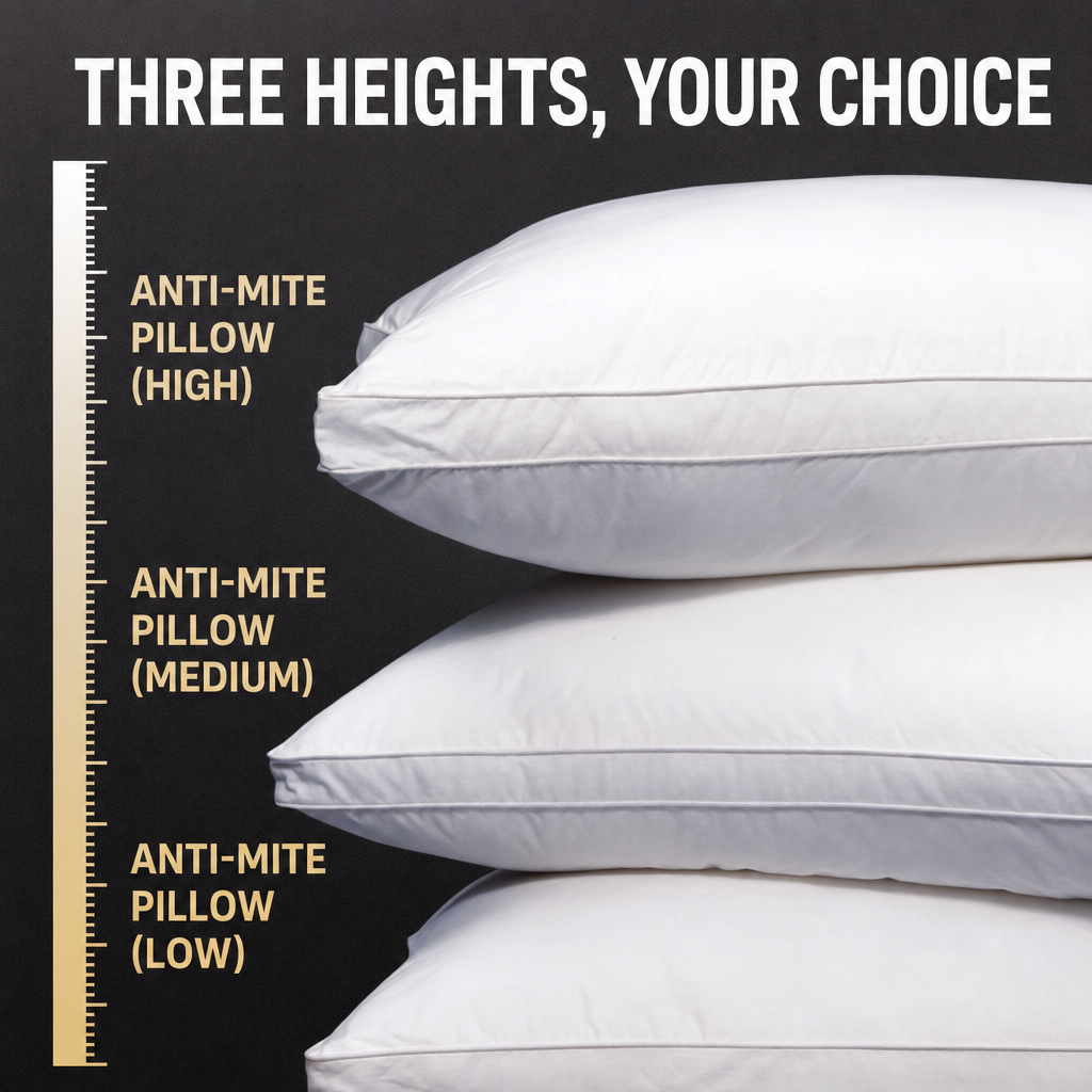 Cloud-Soft Antibacterial Hotel Pillow