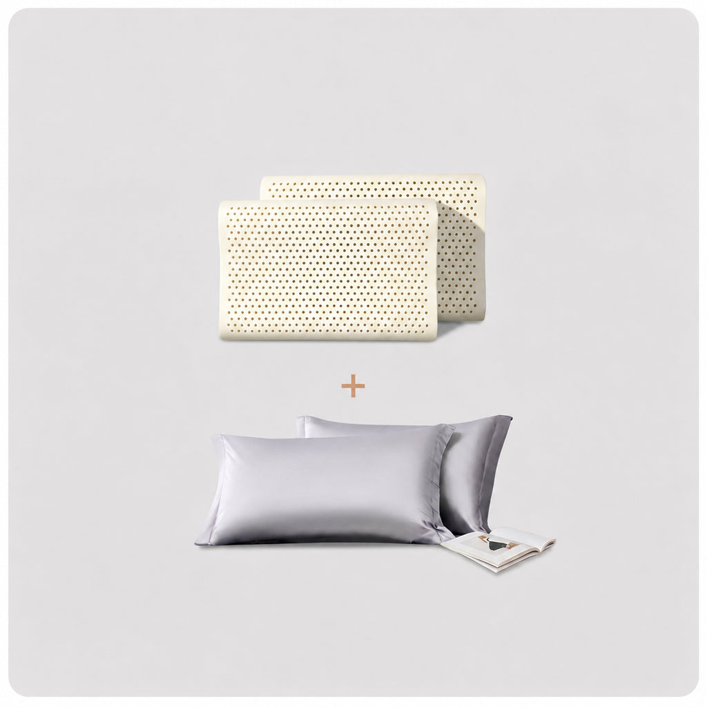 Cooling Wave-Contour Thai Natural Latex Pillow for Neck Alignment and Deeper Sleep, Multiple Types