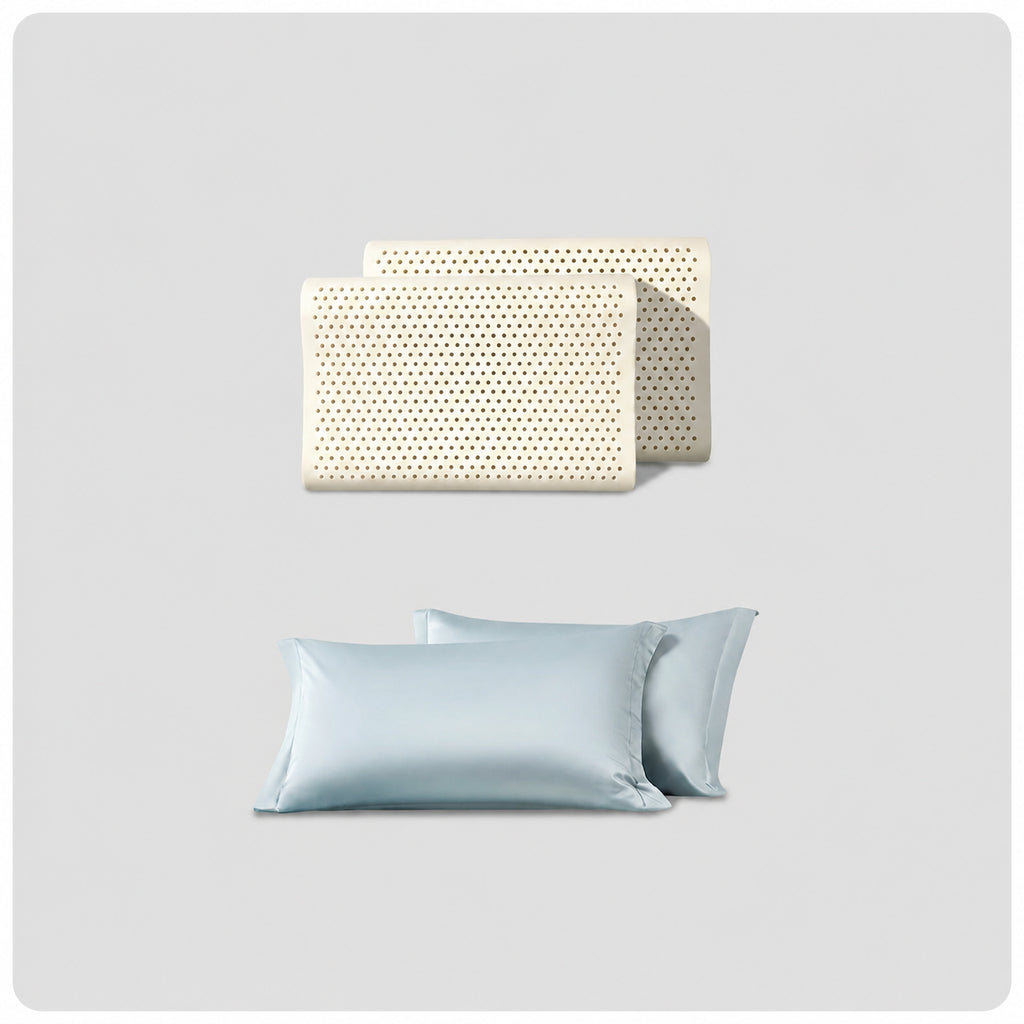 Cooling Wave-Contour Thai Natural Latex Pillow for Neck Alignment and Deeper Sleep, Multiple Types