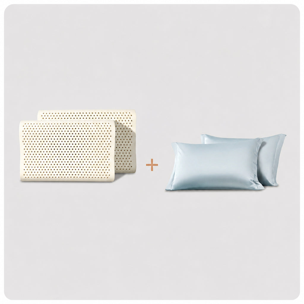 Cooling Wave-Contour Thai Natural Latex Pillow for Neck Alignment and Deeper Sleep, Multiple Types