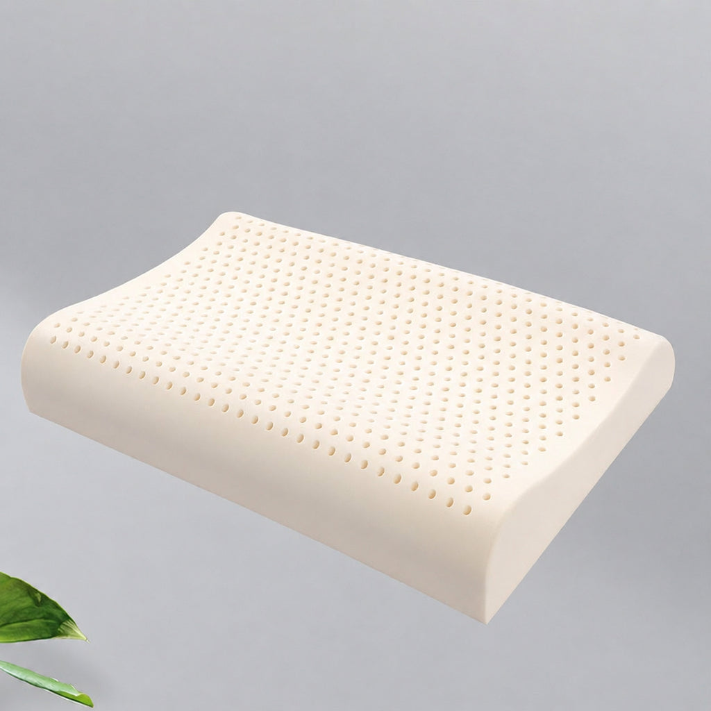 Cooling Wave-Contour Thai Natural Latex Pillow for Neck Alignment and Deeper Sleep, Multiple Types