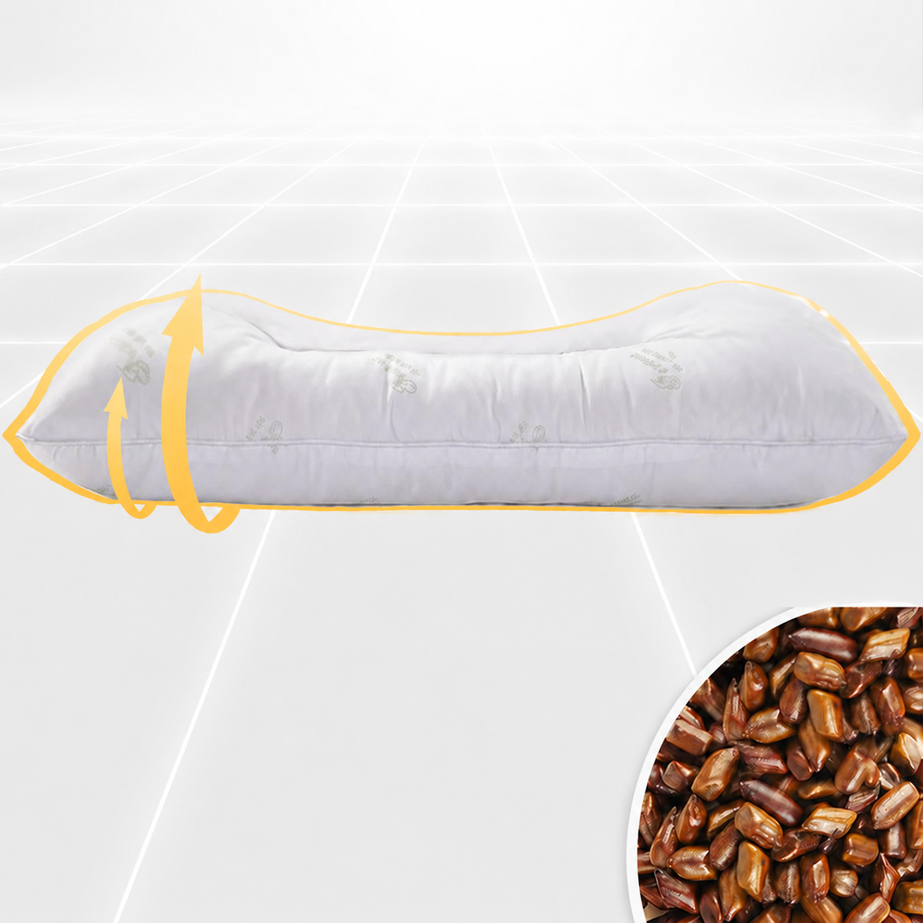 Cooling Cassia Seed Cervical Pillow Pair for Side Sleeping, Multiple Styles