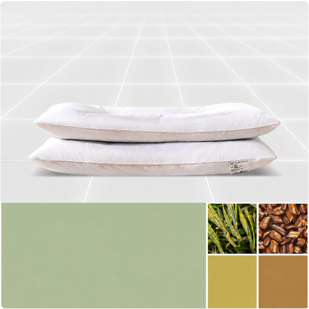 Cooling Cassia Seed Cervical Pillow Pair for Side Sleeping, Multiple Styles