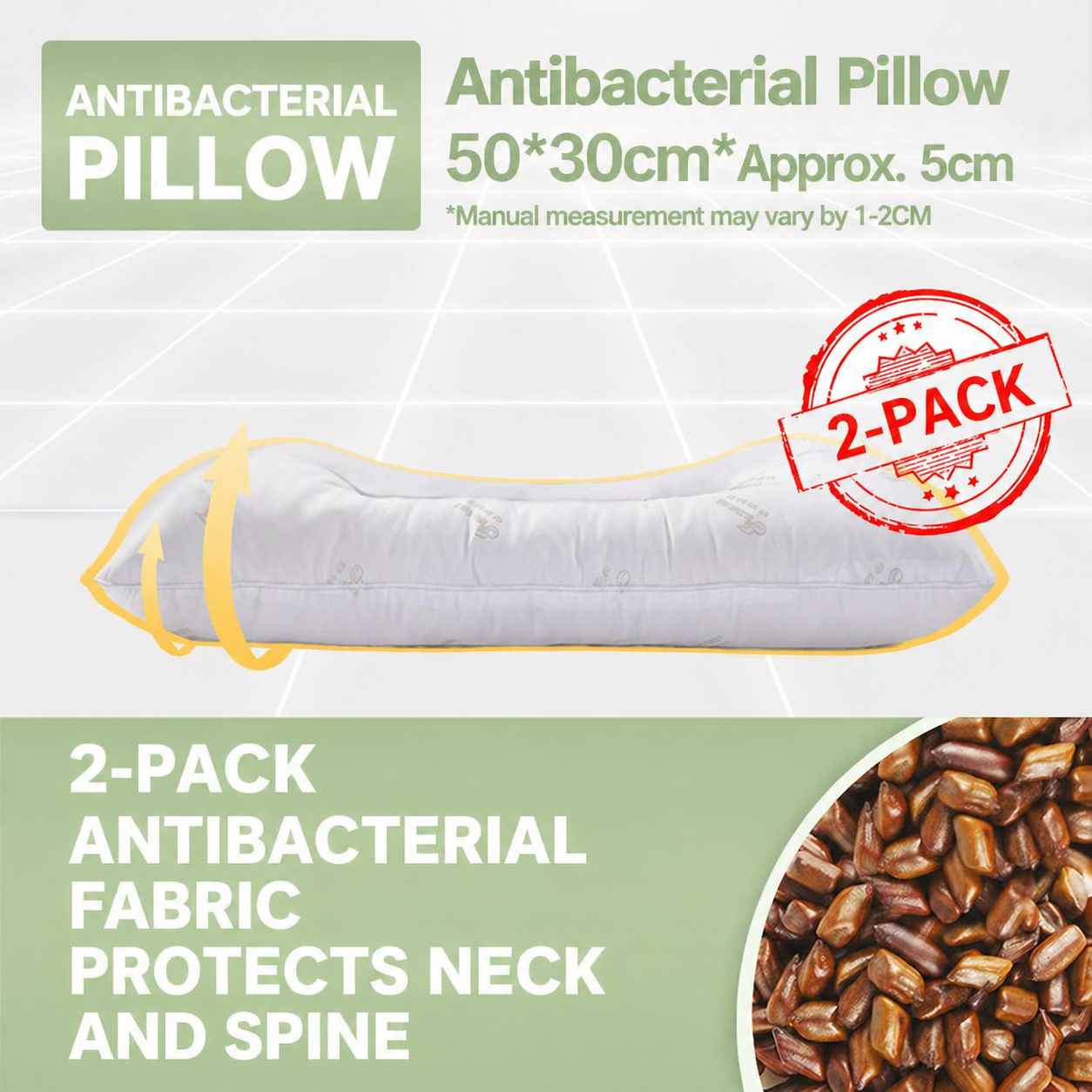Cassia Seed Pillow Pair