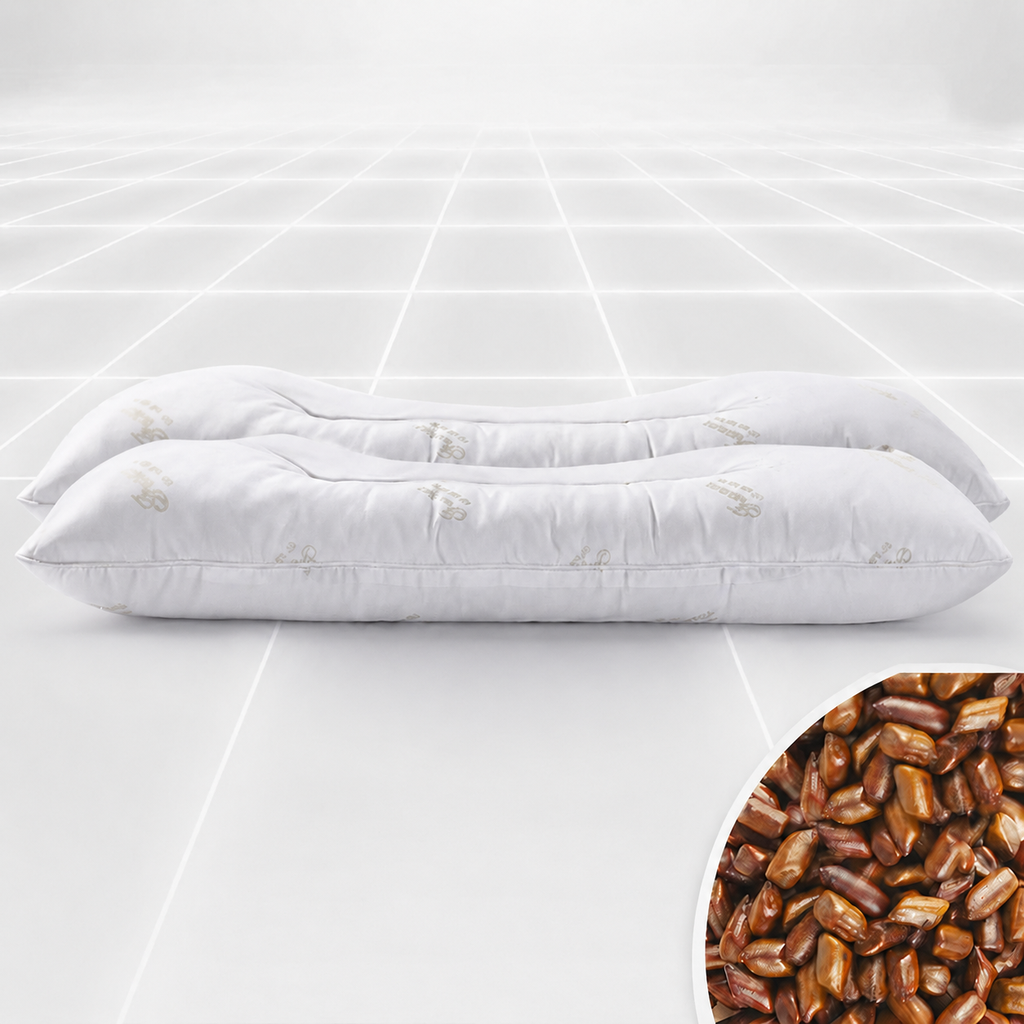 Cooling Cassia Seed Cervical Pillow Pair for Side Sleeping, Multiple Styles