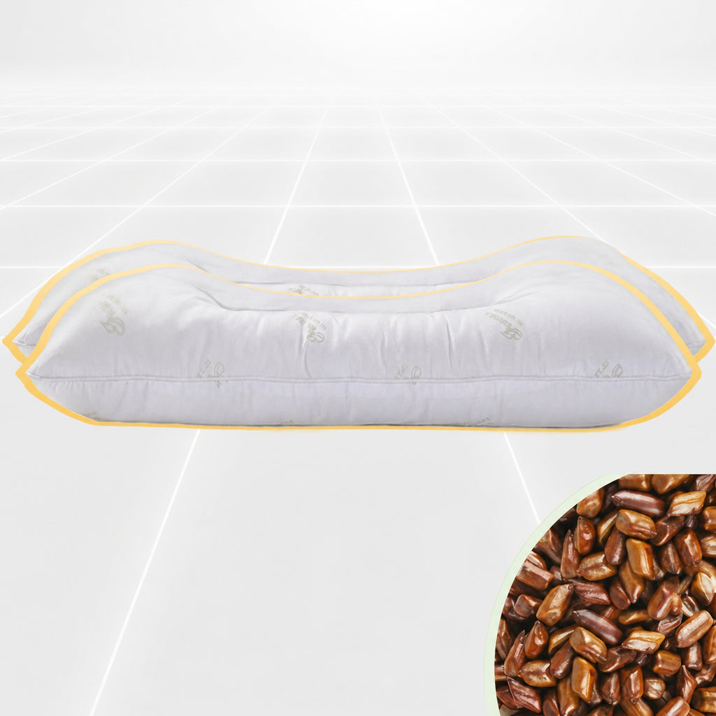 Cooling Cassia Seed Cervical Pillow Pair for Side Sleeping, Multiple Styles