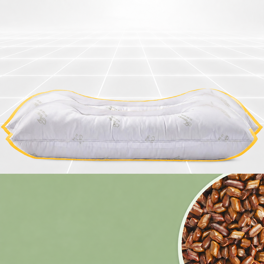 Cooling Cassia Seed Cervical Pillow Pair for Side Sleeping, Multiple Styles