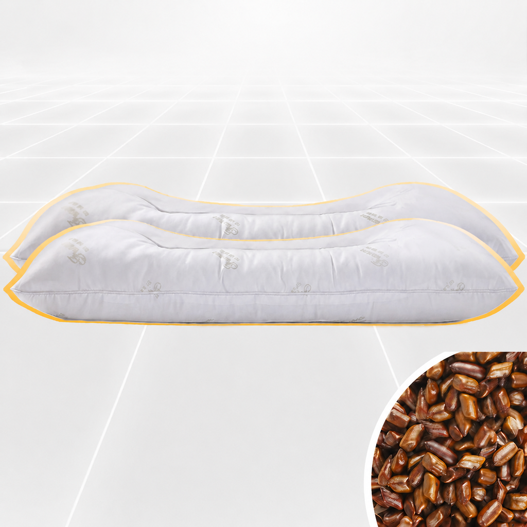 Cooling Cassia Seed Cervical Pillow Pair for Side Sleeping, Multiple Styles