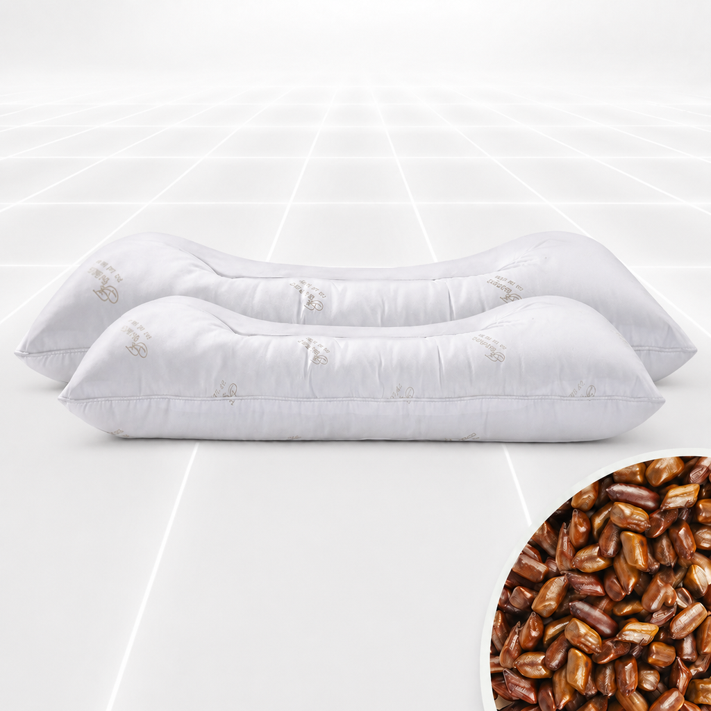 Cooling Cassia Seed Cervical Pillow Pair for Side Sleeping, Multiple Styles