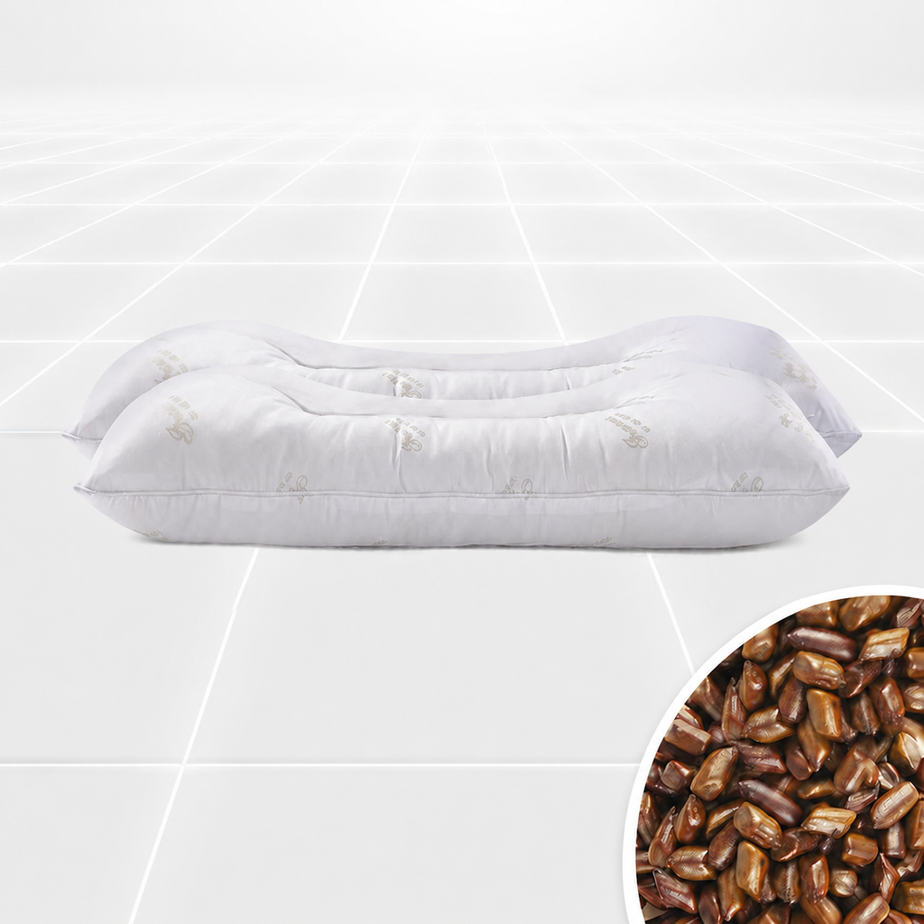 Cooling Cassia Seed Cervical Pillow Pair for Side Sleeping, Multiple Styles