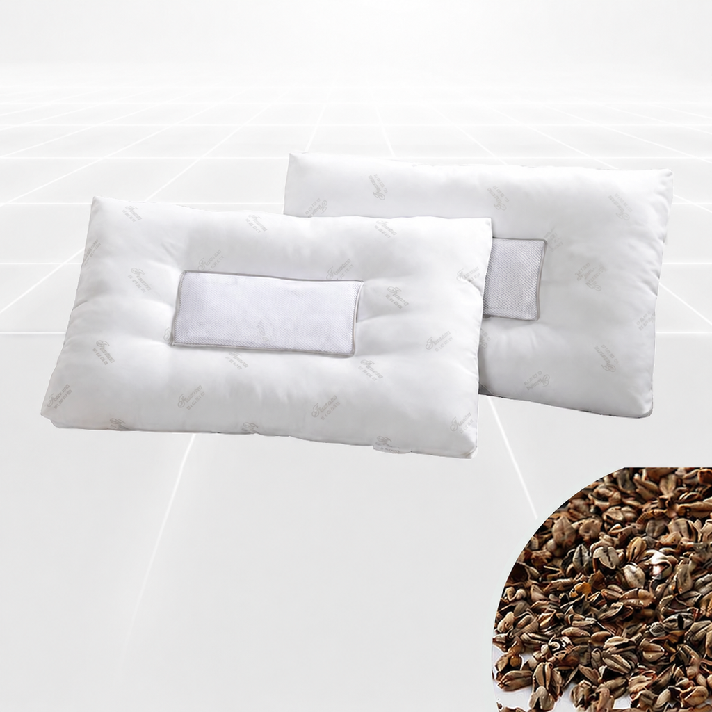 Cooling Cassia Seed Cervical Pillow Pair for Side Sleeping, Multiple Styles