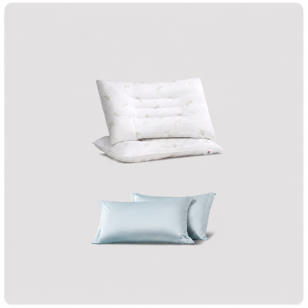 Cooling Cassia Seed Cervical Pillow Pair for Side Sleeping, Multiple Styles