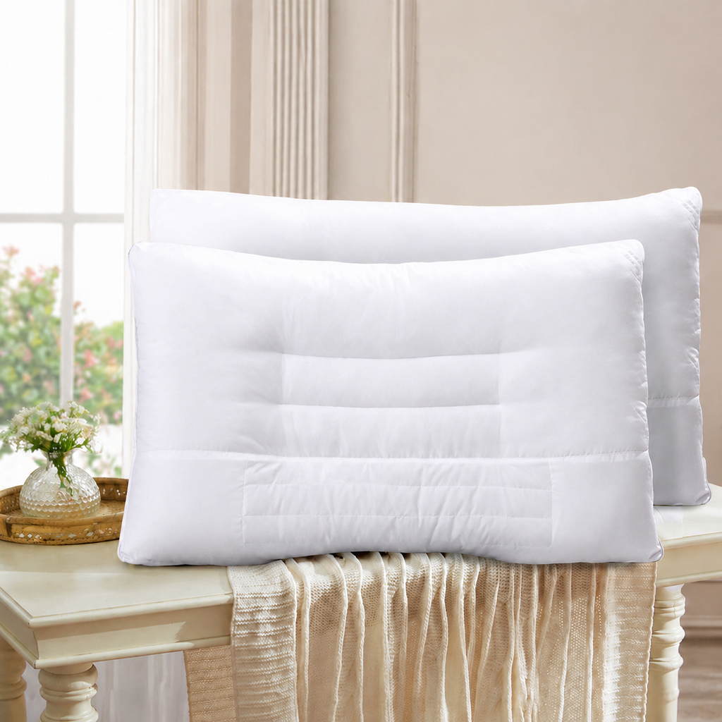 Cooling Cassia Seed Cervical Pillow Pair for Side Sleeping, Multiple Styles