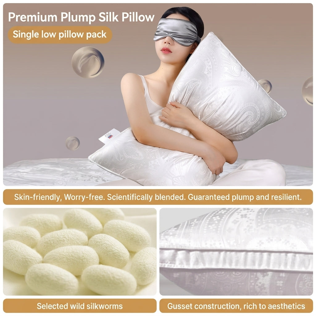 Silk Jacquard Cervical Pillow