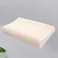 Heated Thai Natural Latex Contour Pillow Pair for Cooling, Supportive Neck Alignment, Low/Medium/High