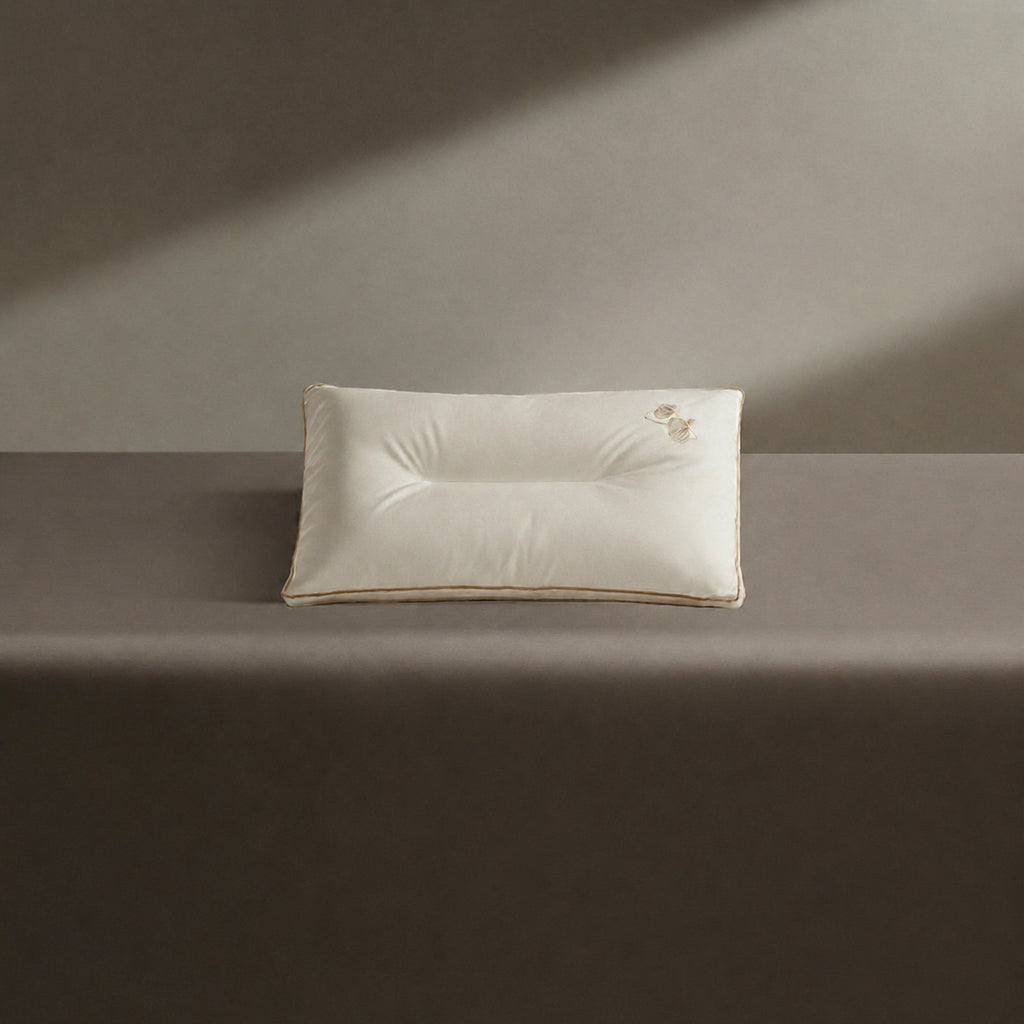 Cloud-Soft Mulberry Silk Pillow with Ergonomic Neck Support for Adults, Students, and Kids, Adult/Student/Child
